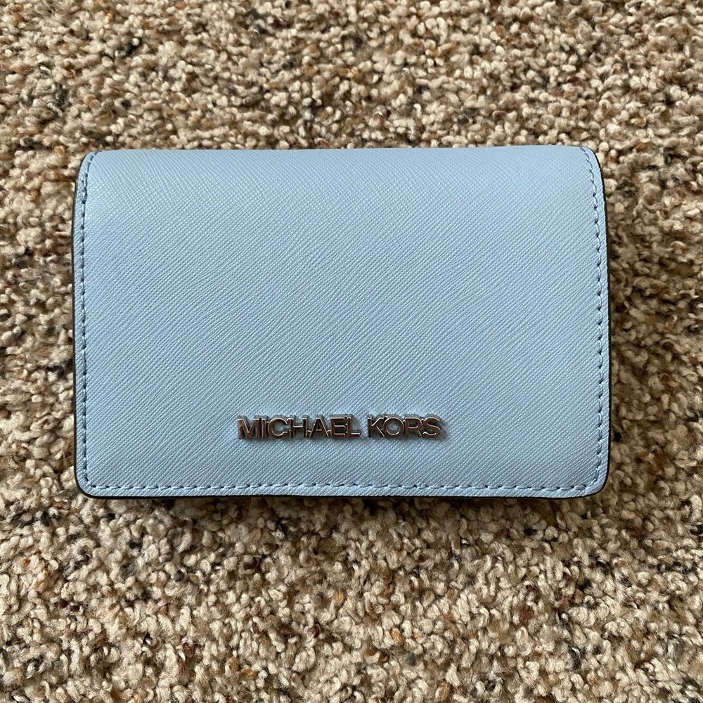 Blue Michael Kors Wallet